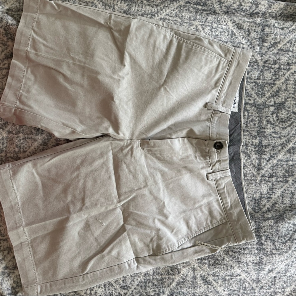Amazon Essentials Tan Flat Front Shorts